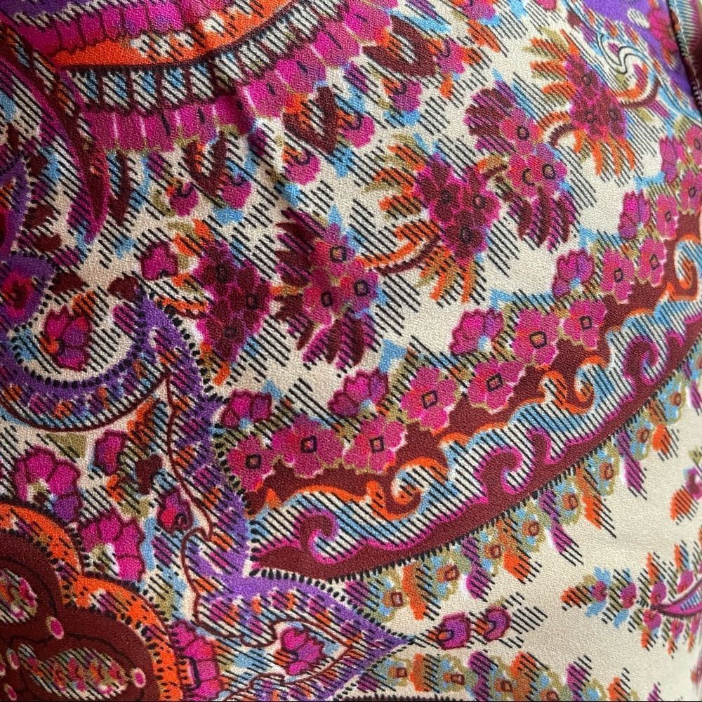 Henna S Bohemian Paisley Western Beach Long Sleeve with Lace Detail - Picture 6 of 6